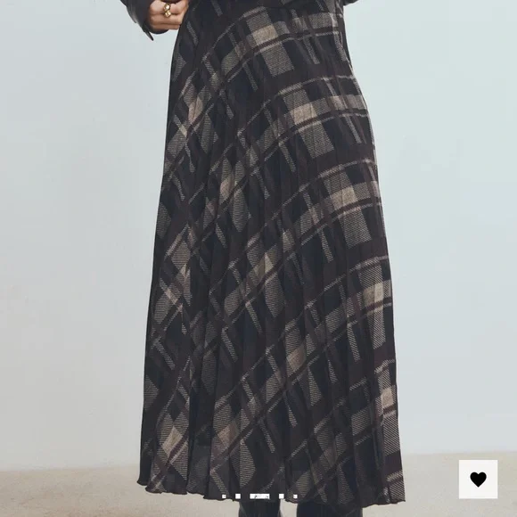 Mango plaid midi skirt - Picture 2 of 2